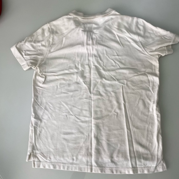 Slim Fit White Polo Shirt - business-casual, social size large - Picture 11 of 15